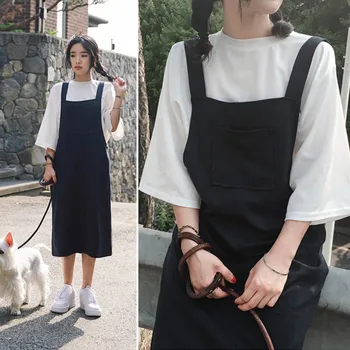 

Summer Plus Size Pocket Decoration Women\\'s Set White Tee + Strap Skirt Fashion Sweet 2 Pieces Set Wholesale