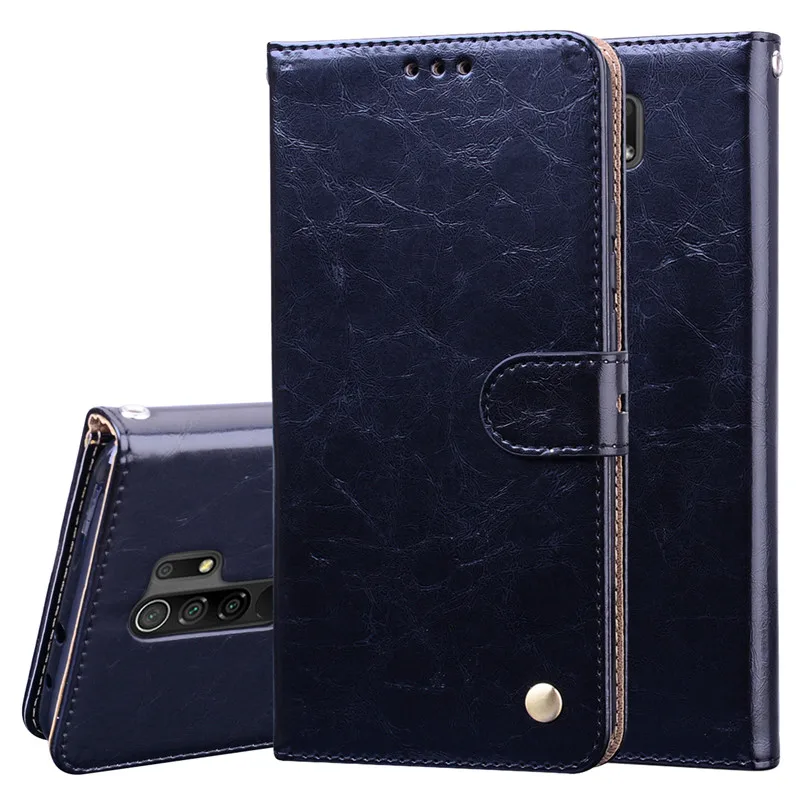 Đối với Xiaomi Redmi 9 Ốp lưng Flip Case từ tính sang trọng cho Redmi 9 Ốp lưng redmi9 Wallet Bao da trên Redmi 9 Coque Fundas best flip cover for xiaomi