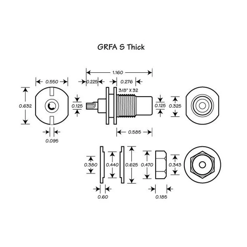 Hi Fi 4 шт. родиевое покрытие Cardas GRFA толстый RCA гнездовой разъем шасси адаптер для