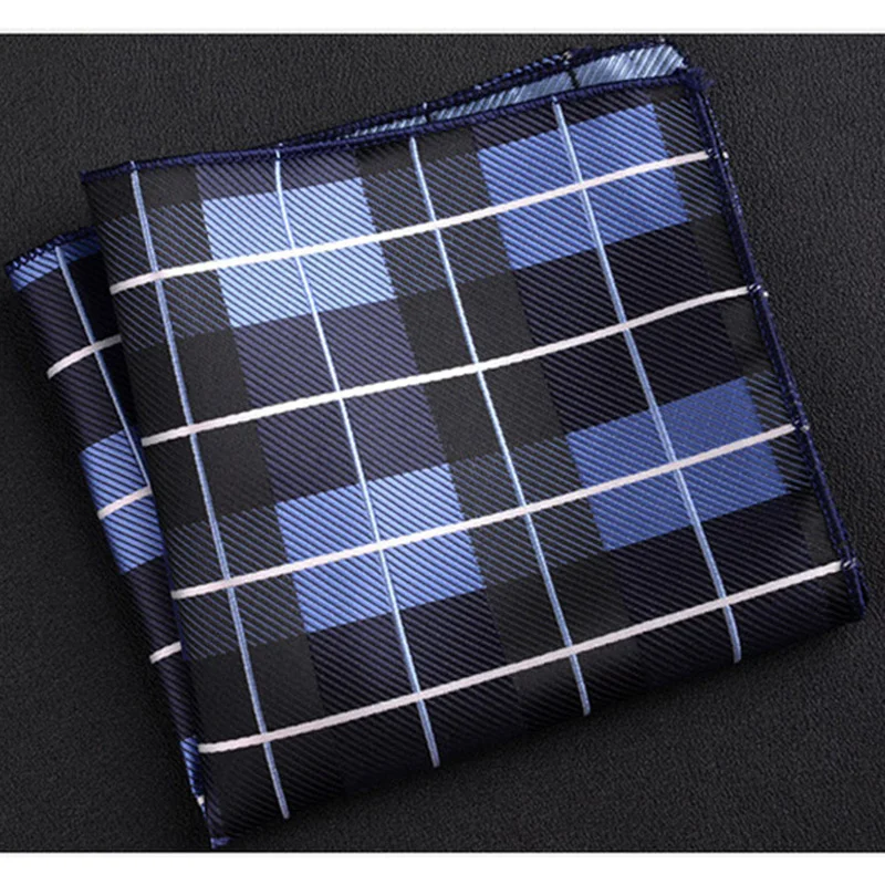 Fashion Pocket Square Green Navy Colorful Handkerchief 22*22cm Silk Floral Striped Paisley Hanky Suit Men's Business Wedding pocket square mini handkerchief