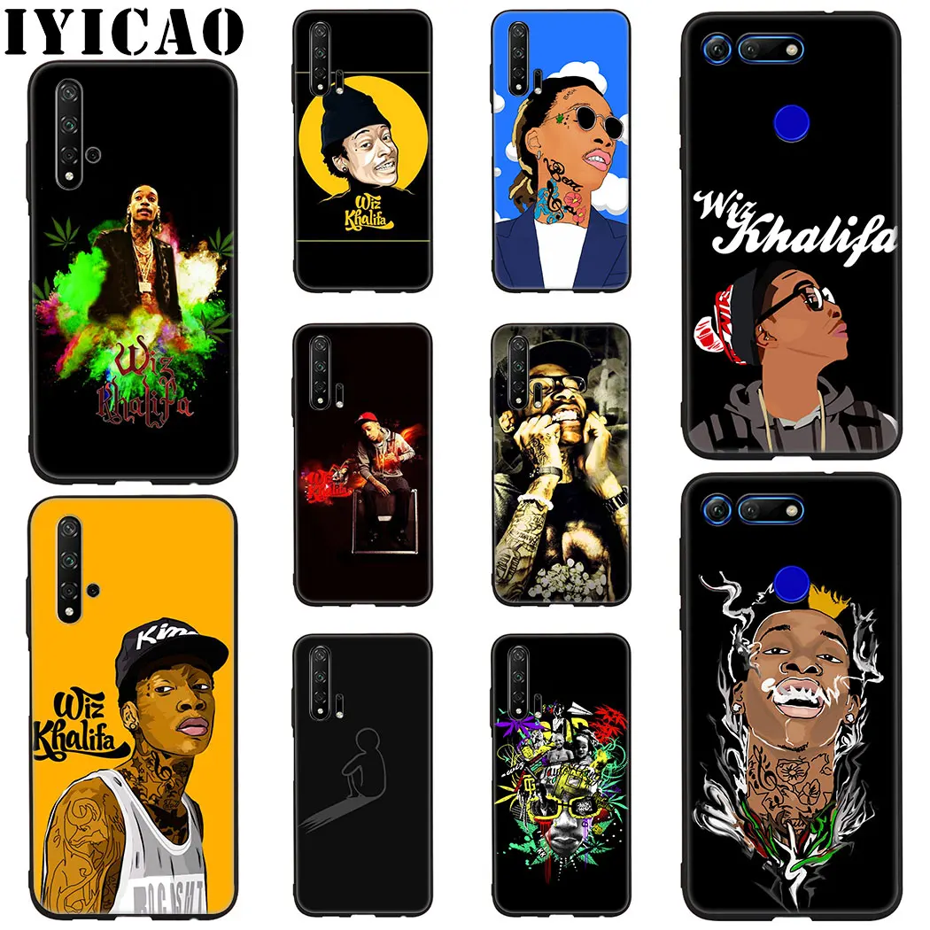 IYICAO Wiz Khalifa реперские кепки силиконовый мягкий чехол для Honor вид 20 8C 8X8 9 10 Lite 6A 7C 7X 7A