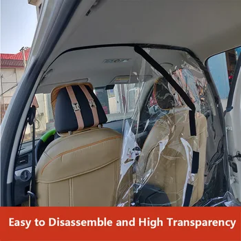 

Car Taxi Isolation Film Anti-Fog Protective Cover Front Rear Row PVC Film Наклейки На Машину Car Accessories