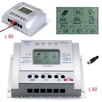 

LCD 80A/60A MPPT Solar Panel Battery Regulator Solar Controllers CE 12V/24V Solar Controller 80A