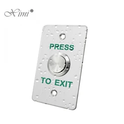 Stainless Steel Exit Button Push Switch Door Sensor Opener Release IP65 Waterproof Access Control Exit Button