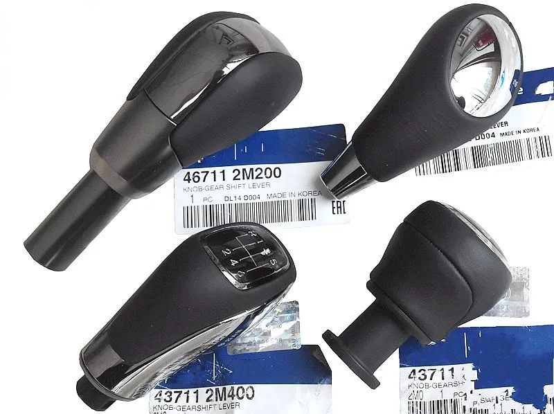 

Toluoboer car Auto Leather Shift Gear Knob Parts For HYUNDAI Genesis Coupe FL 2009 2010 2011 2012