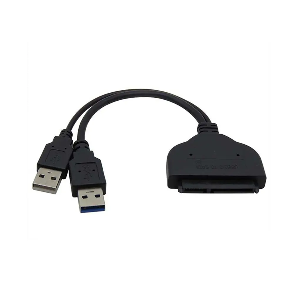 Черный портативный размер USB 3,0 до 2," SATA III кабель адаптера жесткого диска/SATA HDD SSD USB3.0 кабель конвертера