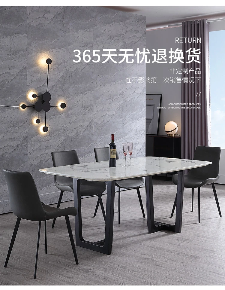 Dining Chair Home Modern Minimalist Nordic Restaurant Ins Net Red Light Luxury Leather Chair Creative Iron Chair Small Family