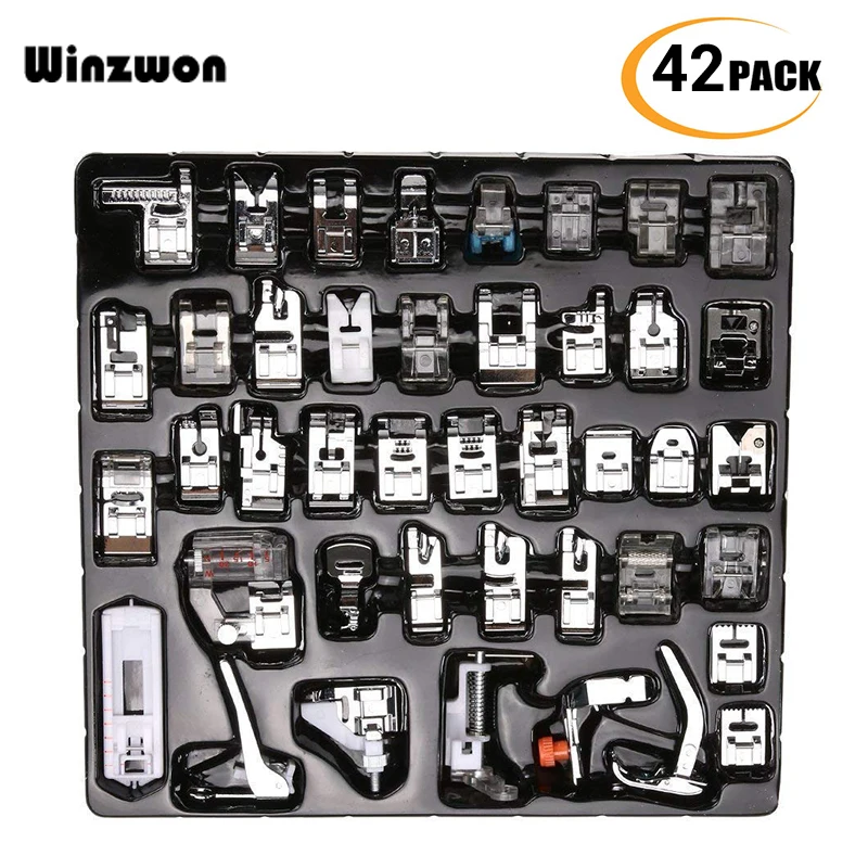 

32/42Pcs Sewing Machine Accessories Sewing Knitting Blind Stitch Darning Presser Foot Feet Kit Set For Brother Singer Janome