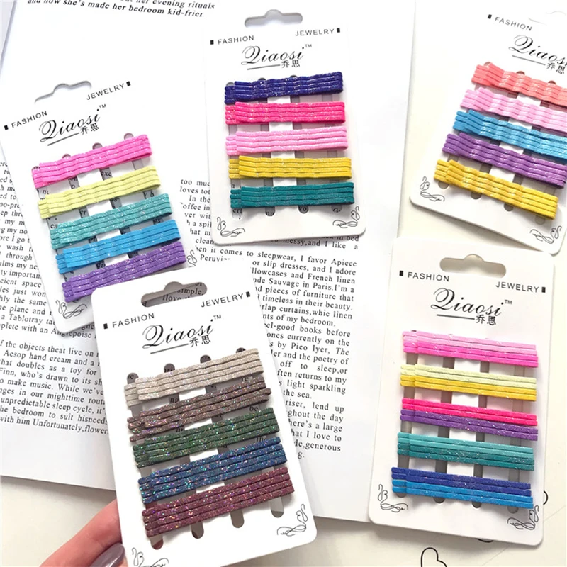 

20Pcs/set Fashion Women Headwear Set Shiny Colorful Barrettes Simple Metal Painting Hair Clips Girls Hairpins Hair Accessories