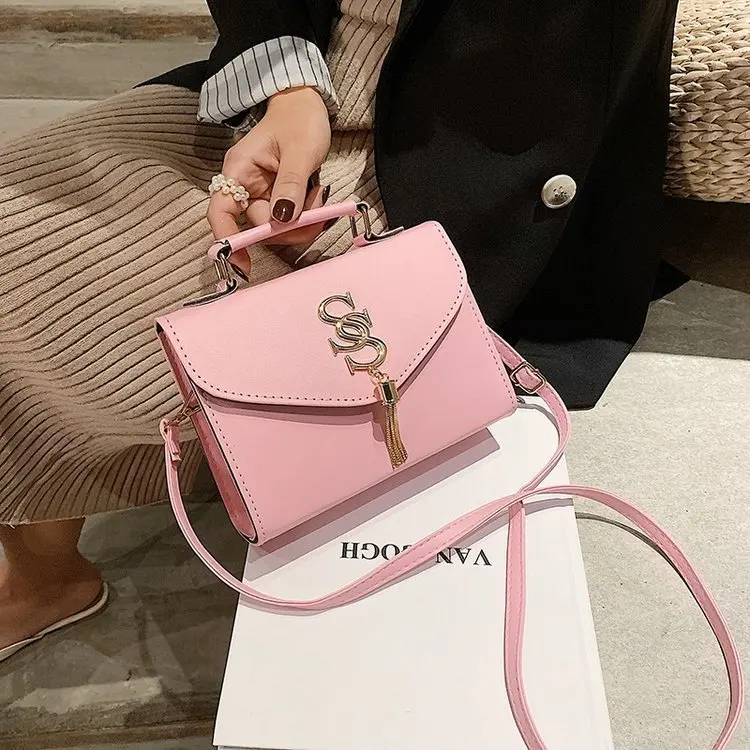 

New Style Autumn And Winter Small Bag Women's 2019 New Style Fashion Mini Tassels Bag with Chain Korean-style Versatile Shoulder