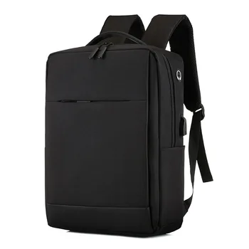 

PosBuy USB Laptop Polyster Backpack Large Solid Color Rucksacks Mochila Masculina Students College Outdoor Computer Daypacks Men