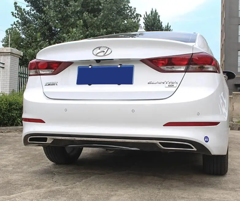 Для hyundai ELANTRA Body kit спойлер- для ELANTRA 3D ABS задний спойлер передний бампер диффузор защитные бамперы