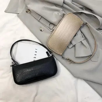 

Retro Alligator Pattern Women Messenger Handbags Female Casual Solid Shoulder Bags for Lady
