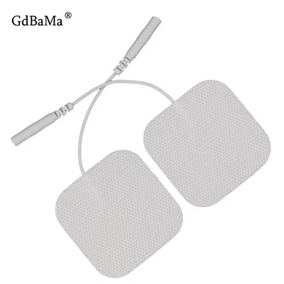 4x4cm 50pcs 25pairs Самоклеющиеся подклады для замены электродов Tens 50 шт./100 шт. квадратный 4*4/5*5 см стимулятор мышц Электрический цифровой массажный аппарат - Цвет: 4x4cm 50pcs 25pairs