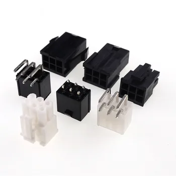

20pcs GPU 6 Pin Receptacle Plug Housing Male PCB Header Pins PCI-E PCI Express Graphics Video Card PCIe Computer Connector 4.2mm