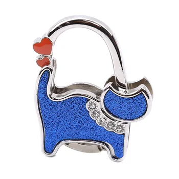 

Cute Cartoon Cat Shape Metal Foldable Bag Purse Hook Bag Multiple Bag Desk Hanger Desk Hanger Foldable Purse Bag Hook Holder