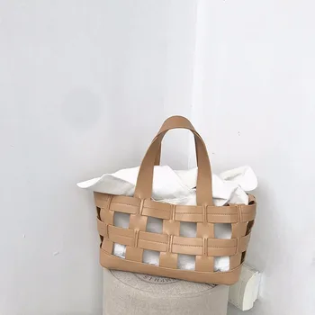 

2020 New Style Summer Pu Basket Hand Mixed Colors Womens Bags Handbags