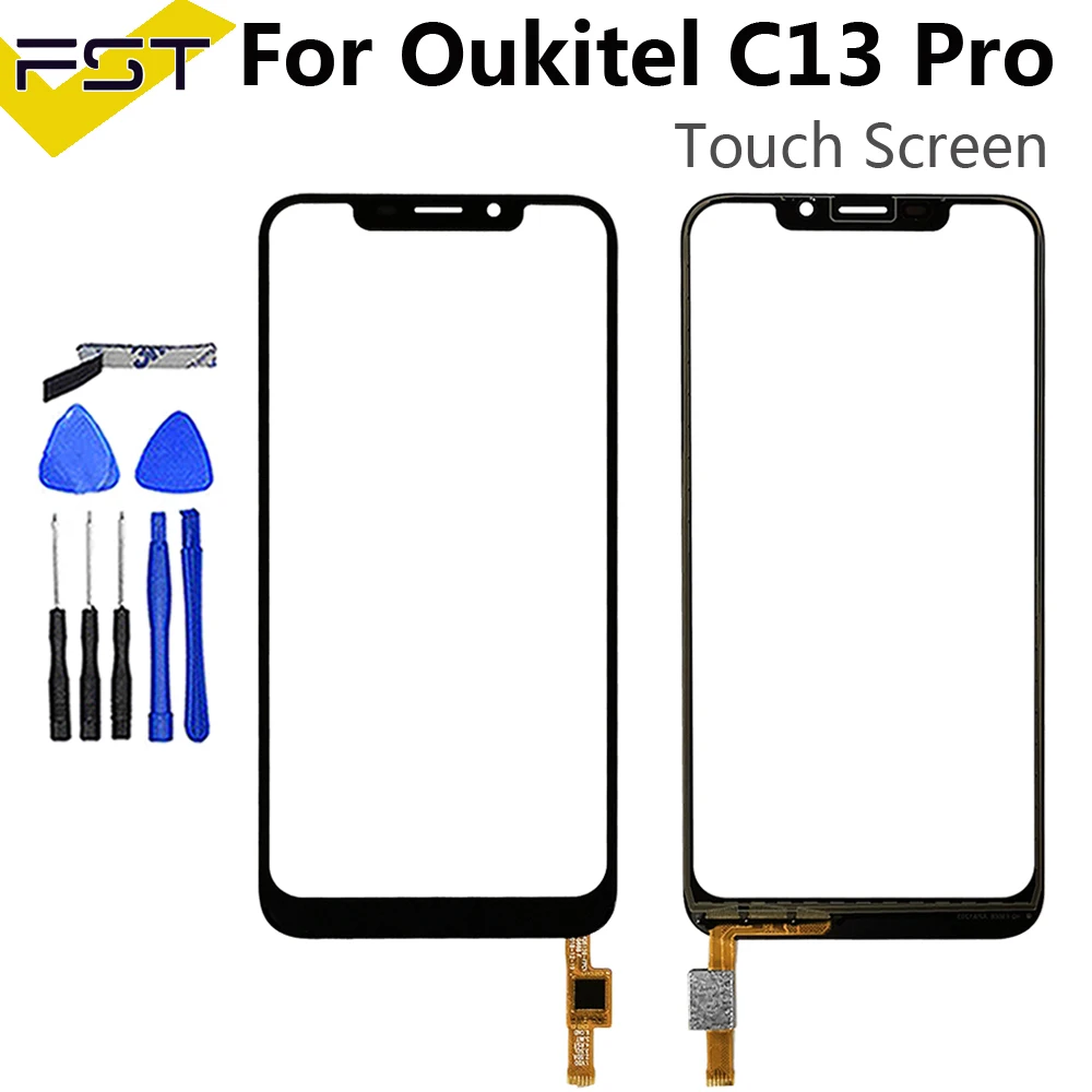 Черный сенсорный экран 6 18 дюйма для Oukitel C13 Pro дигитайзер сенсорная панель замена