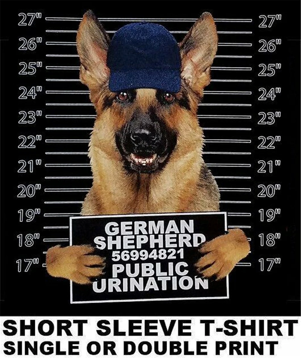 Tres Cool Berger Allemand Tasse Tir Drole Chien Art A Manches Courtes T Shirt Ws778 Livraison Gratuite Drole Hauts T Shirt Aliexpress