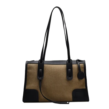 

Casual Canvas Large Capacity Bucket Bags For Women 2020 Classic Patchwork Designer Shoulder Bag New High Quality Ladies Handbags