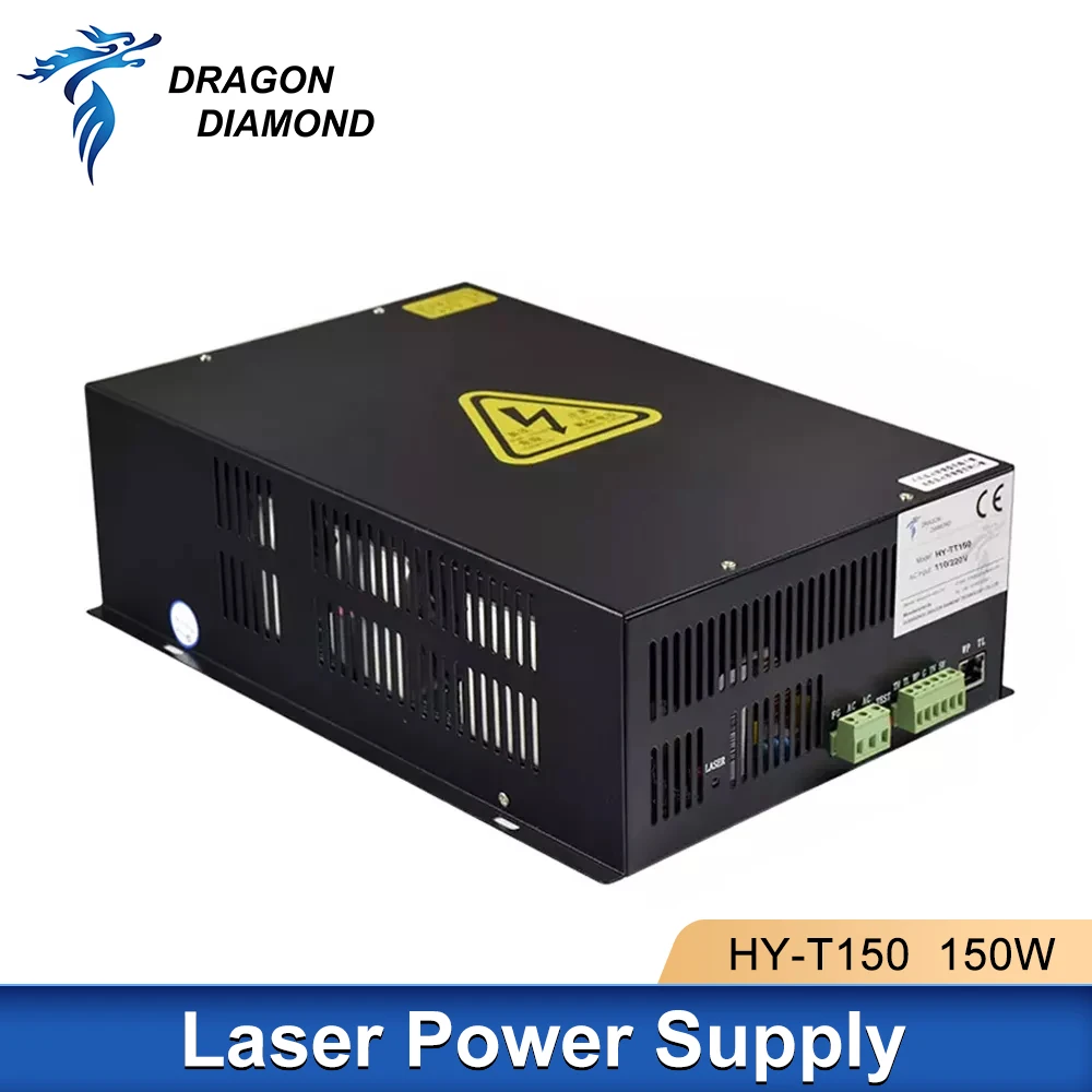 Dragon Diamond 150W Alimentatore Laser Co2 Per Macchina Da Taglio Per Incisore Laser Hy-T150 Sorgente 150W Per Tubo Laser Co2