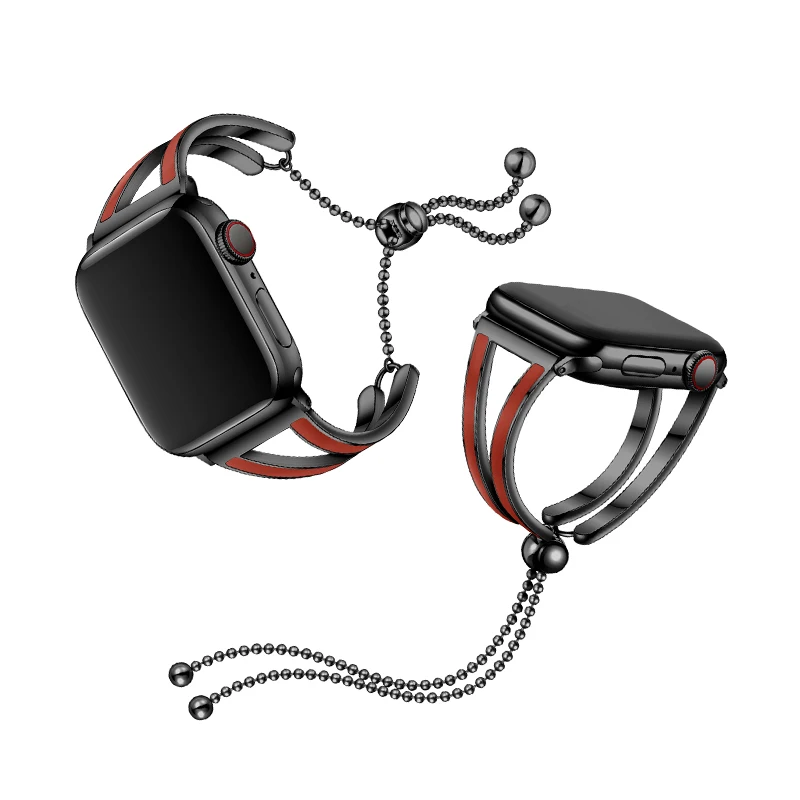 Ремешок из нержавеющей стали для Apple watch band 44 мм 40 браслет iWatch series 6 5 4 3 38 42