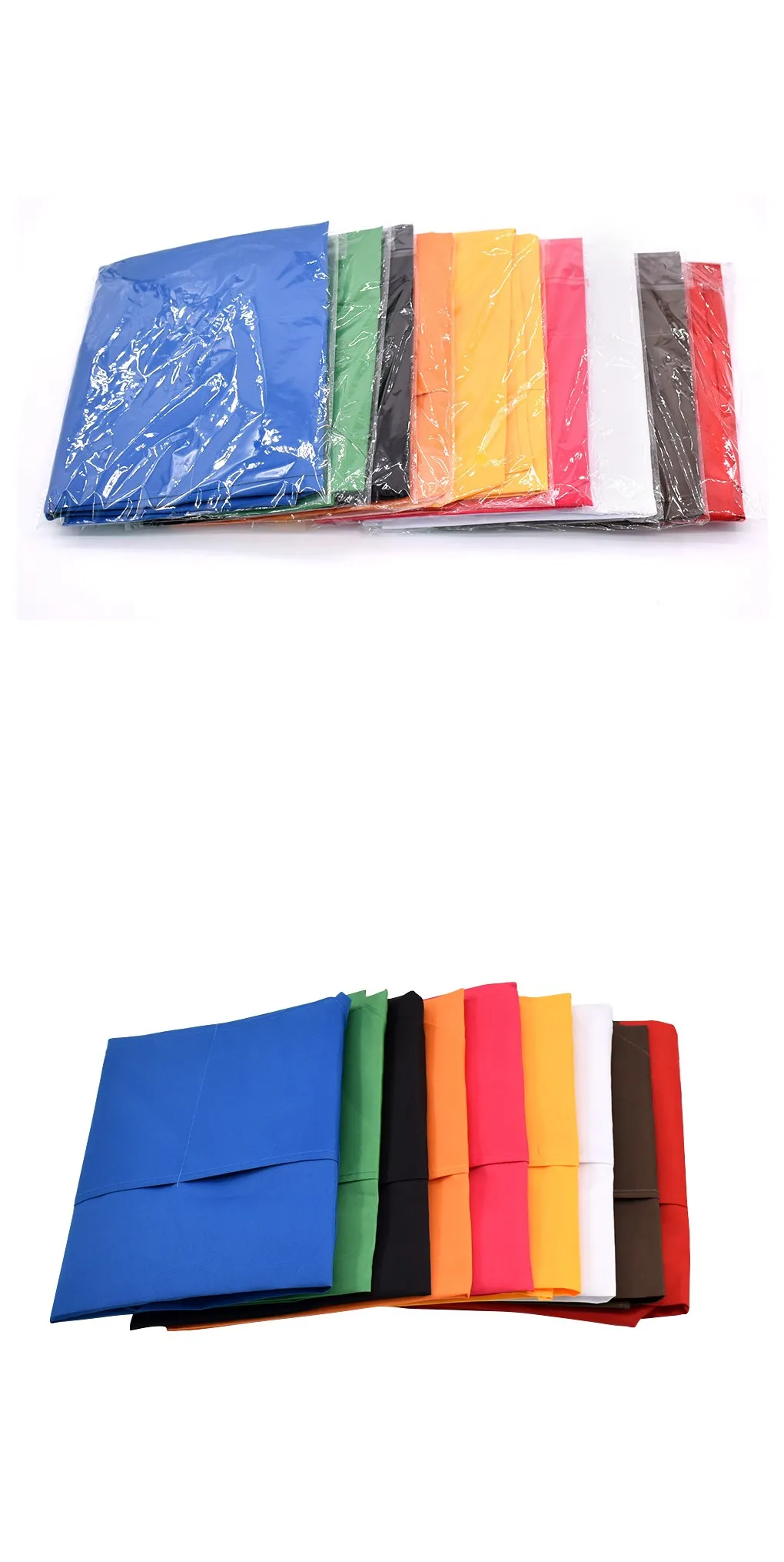 Cooking Apron Men Woman Pure Color Cotton Polyester Sleeveless Black Apron with Double Pocket Household Cleaning For Mom Dad