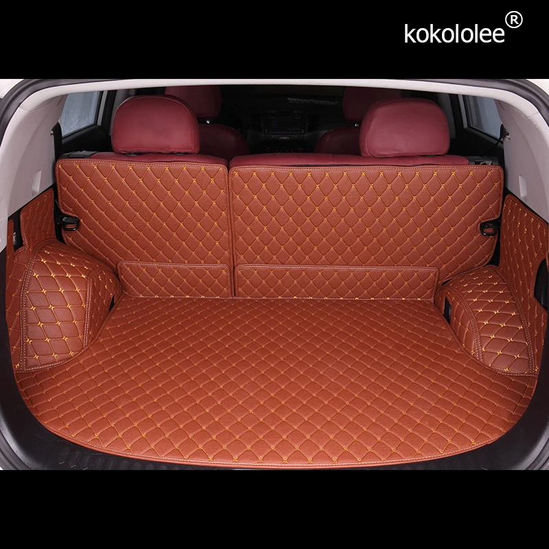 Kokololee Custom Lederen Kofferbak Matten Voor Kia Sportage Ql Optima K5 Rio 4 X-Line Sorento Niro Soul auto Achter Boot Liner Kofferbak Kokololee Custom Lederen Kofferbak Matten Voor Kia Sportage Ql Optima K5 Rio 4 X-Line Sorento Niro Soul auto Achter Boot Liner Kofferbak