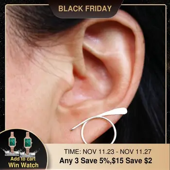 

Ear Climber Earrings Handmade Circle Earring Gold Filled/925 Silver Jewelry Punk Oorbellen Minimalist Earrings for Women