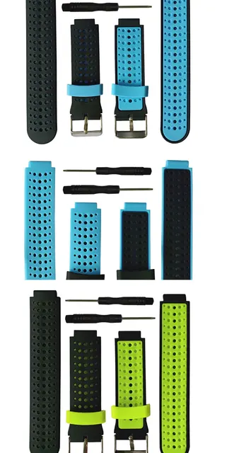 Cinturino Silicone Per Garmin Forerunner - Compatibile Con 235/220/735XT E Approach S20/S5/S6 - Foto 13