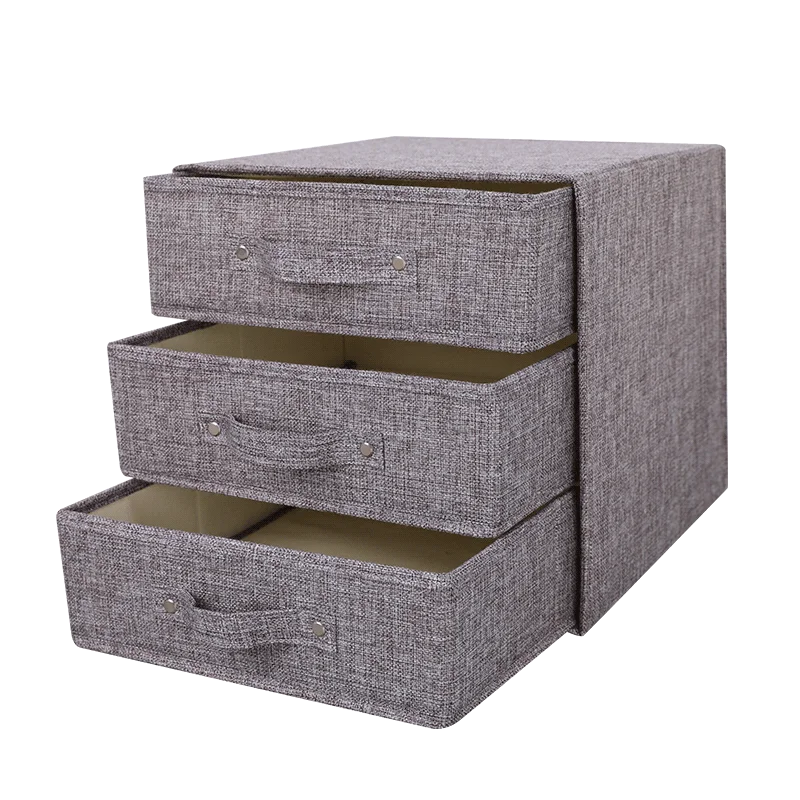 Fabric Storage Box Storage Bins With Handle Drawer Organiser With Lid