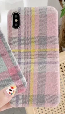 Простая полосатая скатерть ярких цветов для iphone 11 11Pro Max 6 7 8 Plus X XS Max XR Cortex, Классическая задняя крышка - Цвет: Синий
