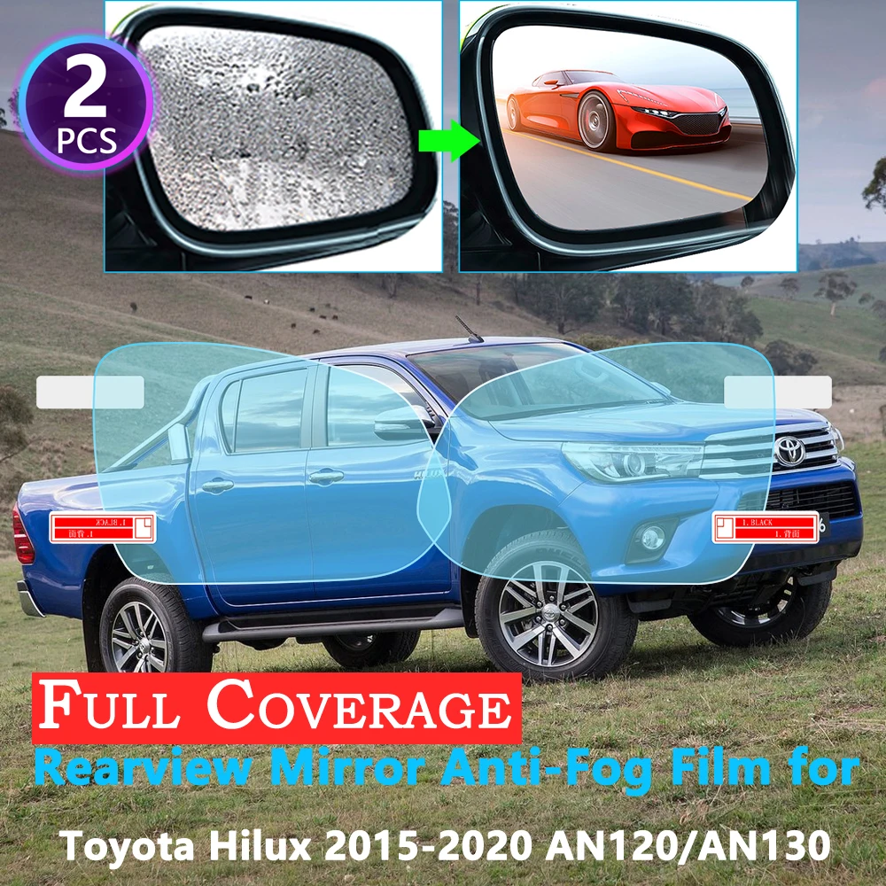 Полное покрытие Защитная противотуманная пленка для Toyota Hilux SR5~ Hilux REVO VIGO AN120 AN13 зеркало заднего вида непромокаемые пленки