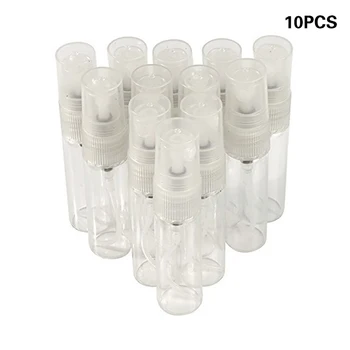 

5/10Pcs Mini Portable Atomizer Pump Glass Lotion Cosmetic Containers Refillable Perfume Spray Empty Bottle 5/10ML