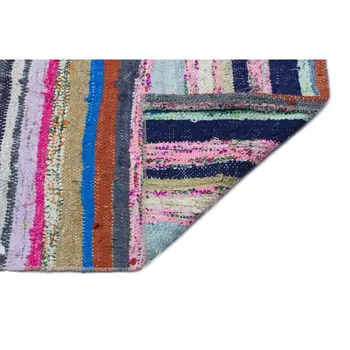 

Handmade Multicolor Vintage English Striped Rug Area Rug 175x305 Cm-5'9''X10'0''