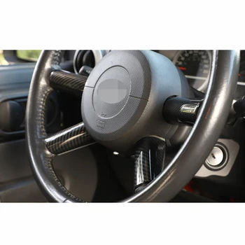 

ABS Cover Trim 4pcs/set Interior Carbon Fiber Steering Wheel Panel Hot sale