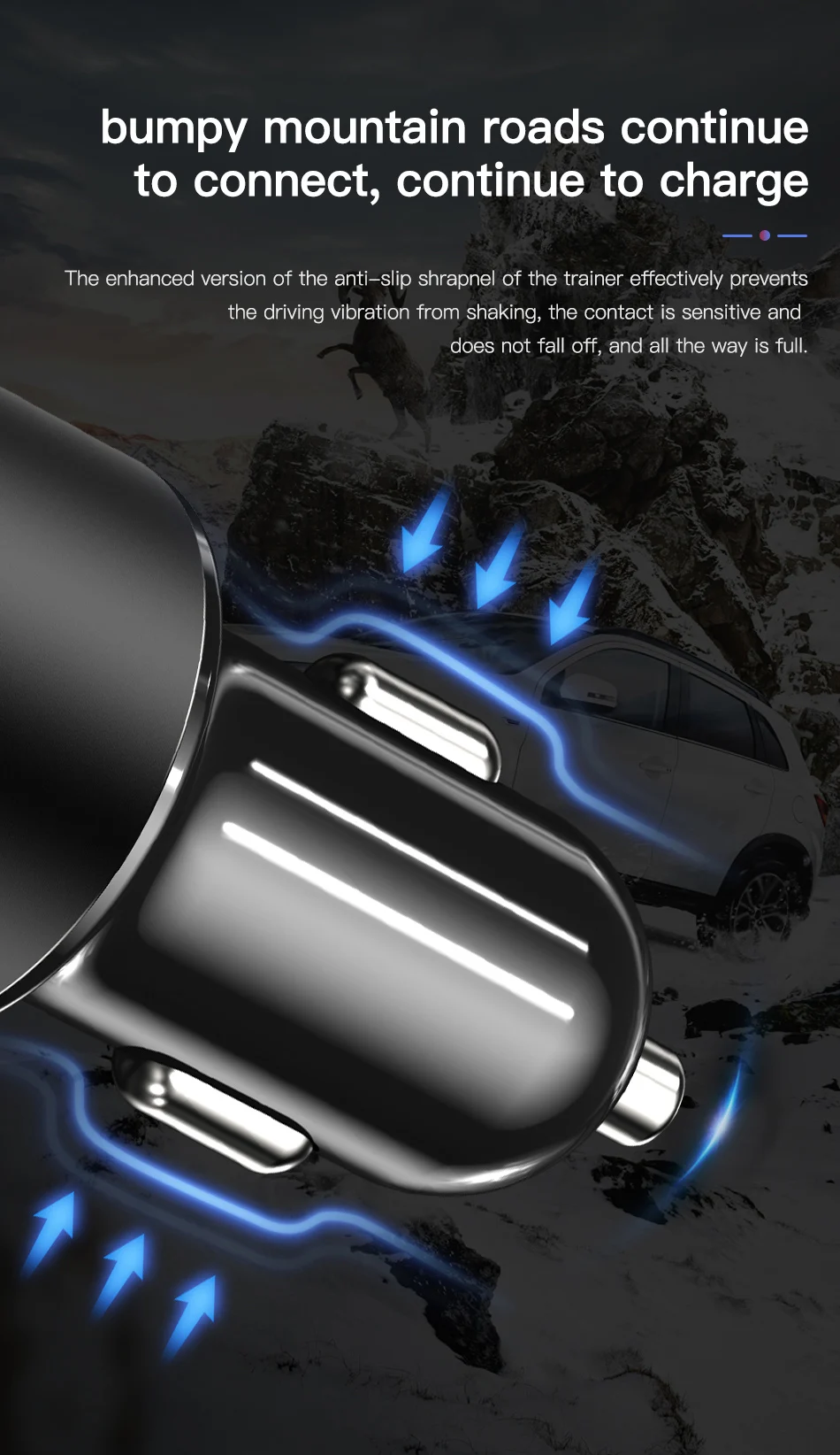 Автомобильное зарядное устройство FLOVEME Quick Charge 3,0 18 Вт QC3.0 Dual USB Автомобильное зарядное устройство для iPhone прикуриватель Быстрый автомобильный адаптер зарядного устройства для телефона