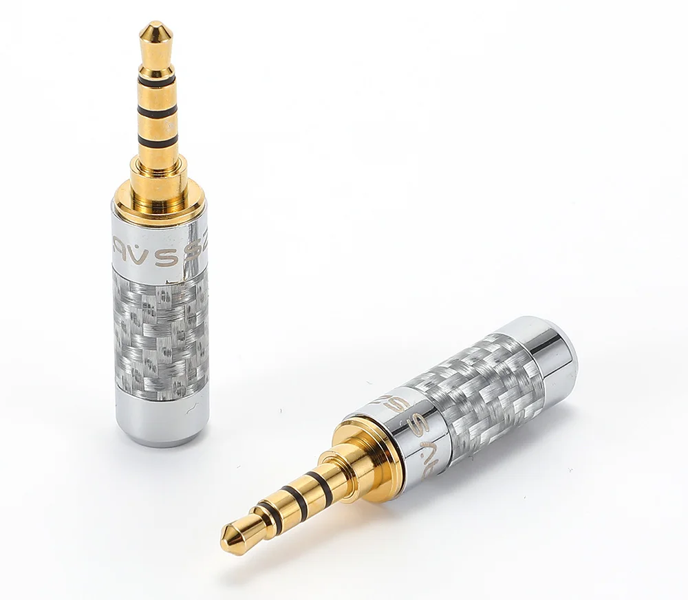 AVSSZ Carbon Fiber 3.5mm Jack Stereo Headphone Plug - Straight/Angle, 3/4/5 Poles, DIY Repair & Replacement (2.5mm, 4.4mm) Description Image.This Product Can Be Found With The Tag Names Computer Cables Connecting, Computer Peripherals, PC Hardware Cables Adapters, Straight angle plug