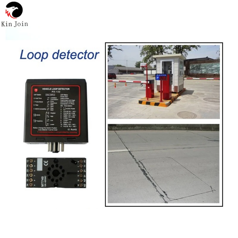 PD132 AC220V Single Channel Inductive Vehicle Loop Detector Sensor Safety Device 