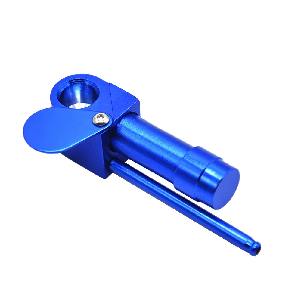 

Metal Smoking Pipe Creative Mini Combination Metal Smoking Pipe with Pollen Press Presser Portable Pipes for Smoking Accessorie