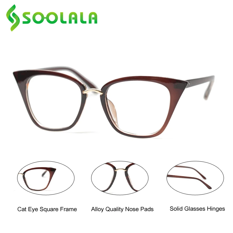 SOOLALA Oversize Butterfly Cat Eye Reading Glasses Women Frame