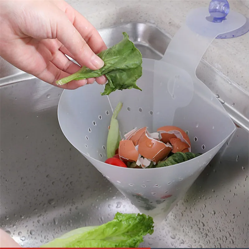 

1pcs Kitchen Accessories Self-Standing Stopper Anti-Blocking Device Collapsible Kitchen Gadget Drain Filter Simple Sink Filter-S