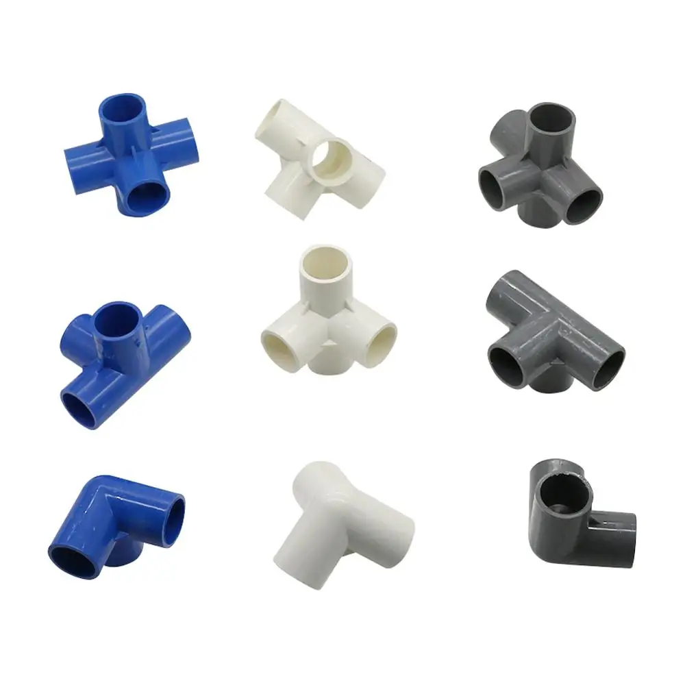 3-way 4-way 5-way three-dimensional PVC connector Water Supply Pipe Fittings Equal Connectors Plastic Joint Inside diameter 20mm pipe fitting water pipe fitting hose pipe fitting tee adapter