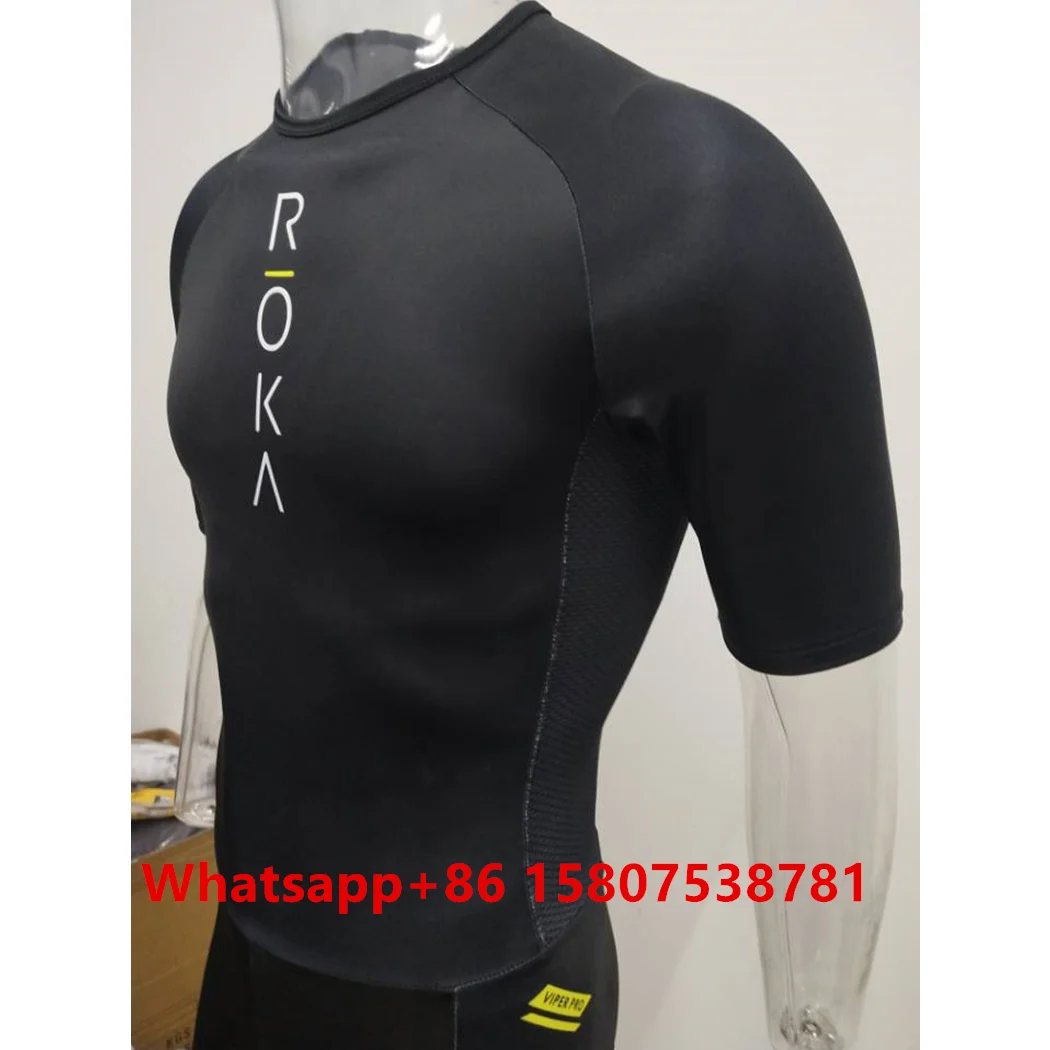 Roka Pro Team Triathlon мужской облегающий костюм с коротким рукавом для езды на велосипеде