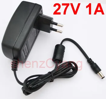 

1PCS High quality DC 27V 1A IC program AC 100V-240VConverter Switching power adapter 1000mA Supply EU DC 5.5mm x 2.1-2.5mm