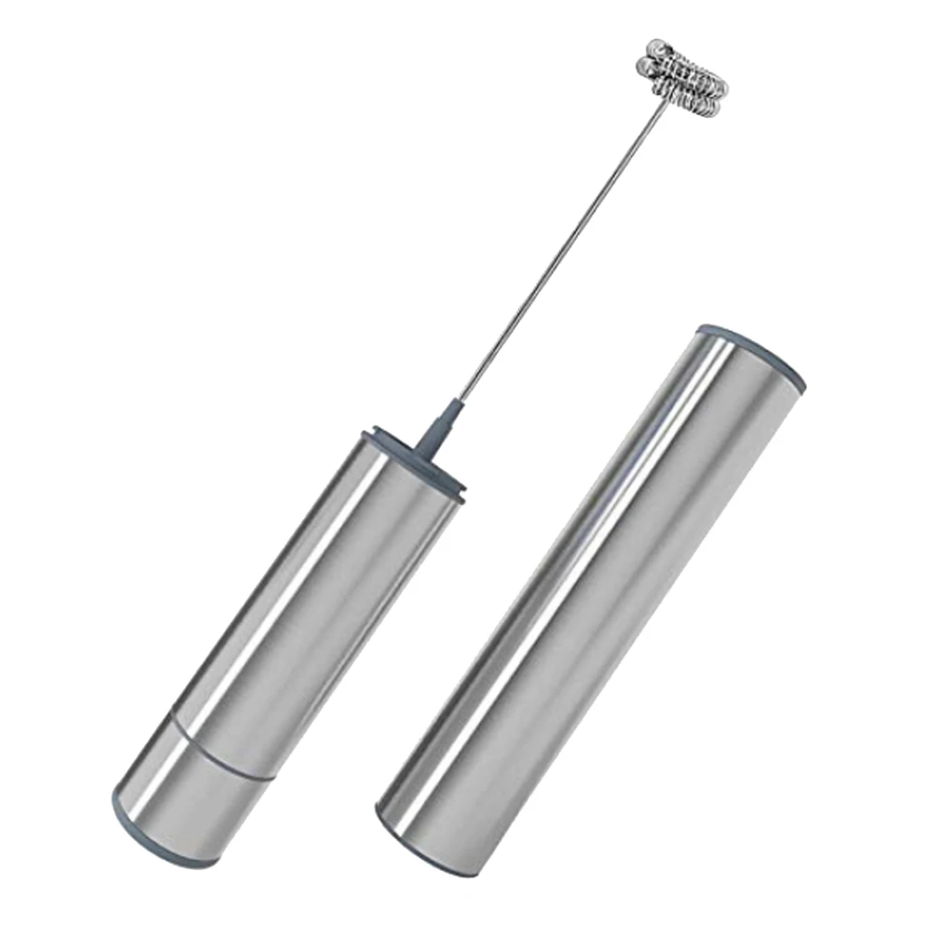 Electric Handheld Milk Frother Double Spring Whisk Head Coffee Maker Tools