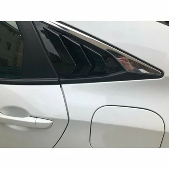 

1Pair Decoration Trim Quarter Window Rear Side Glossy Black High quality
