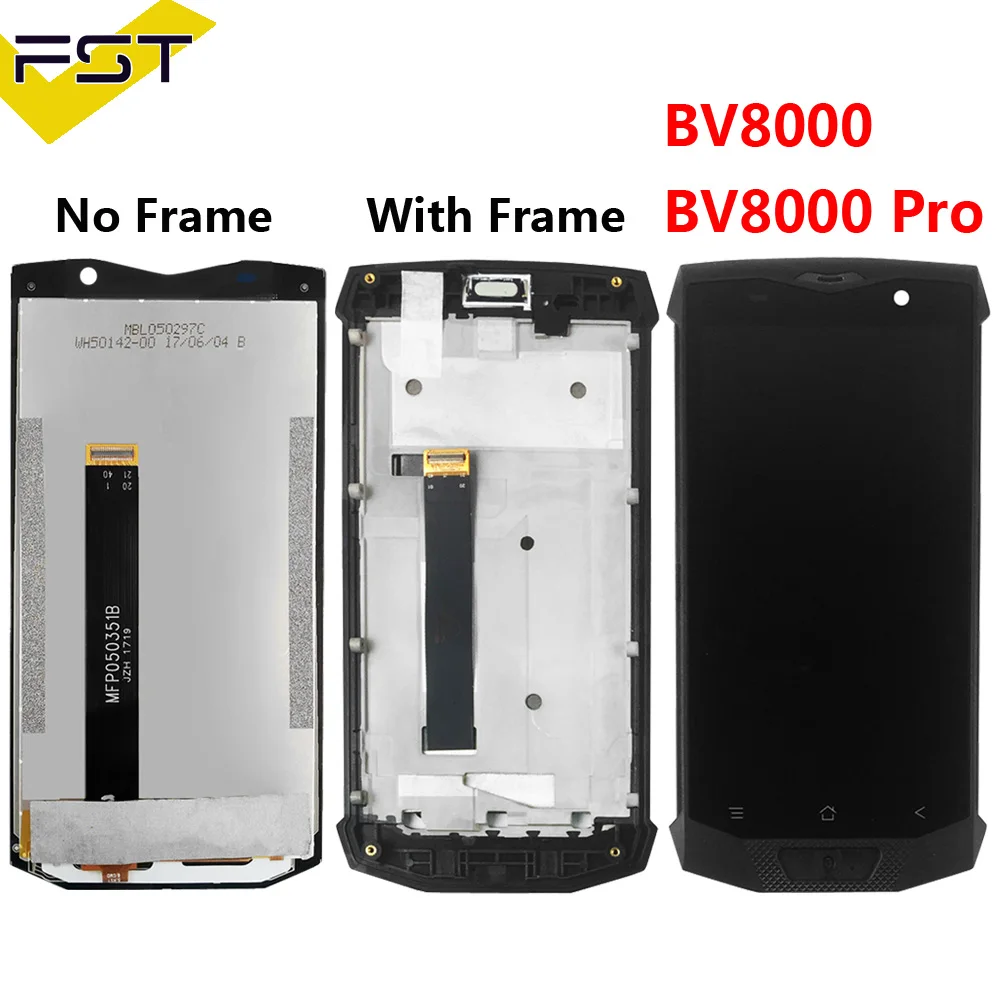 Kopen Hoge Kwaliteit Lcd scherm Voor Blackview BV8000 BV8000 Pro Lcd Met Touch Screen Digitizer Met Frame Assembly Vervangende Onderdelen