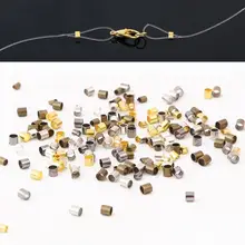Новинка, модные обжимные и концевые БУСИНЫ 1,5 мм, 2 мм, 500 шт., концевые бусины для ювелирных изделий, фурнитура для ожерелья Новинка, модные обжимные и концевые БУСИНЫ 1,5 мм, 2 мм, 500 шт., концевые бусины для ювелирных изделий, фурнитура для ожерелья