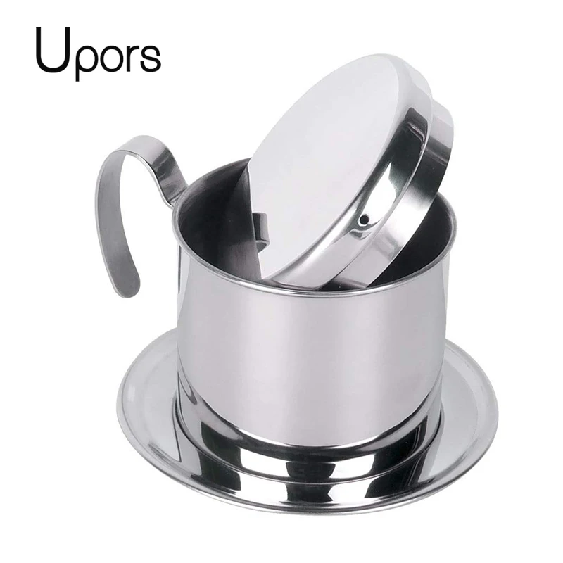 

UPORS Stainless Steel Coffee Filter Reusable Vietnam Coffee Pour Over Dripper Filter Tool Permanent Filter Coffee Maker